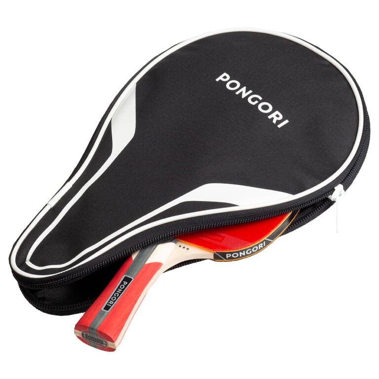TTC 100 Table Tennis Bat Cover Black Decathlon