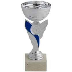 Trophy 19cm C130 - Silver/Blue