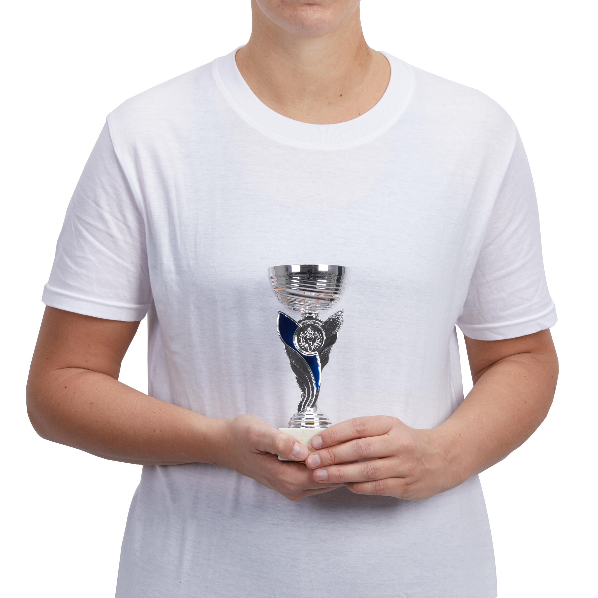 Trophy 19cm C130 - Silver/Blue 3/3