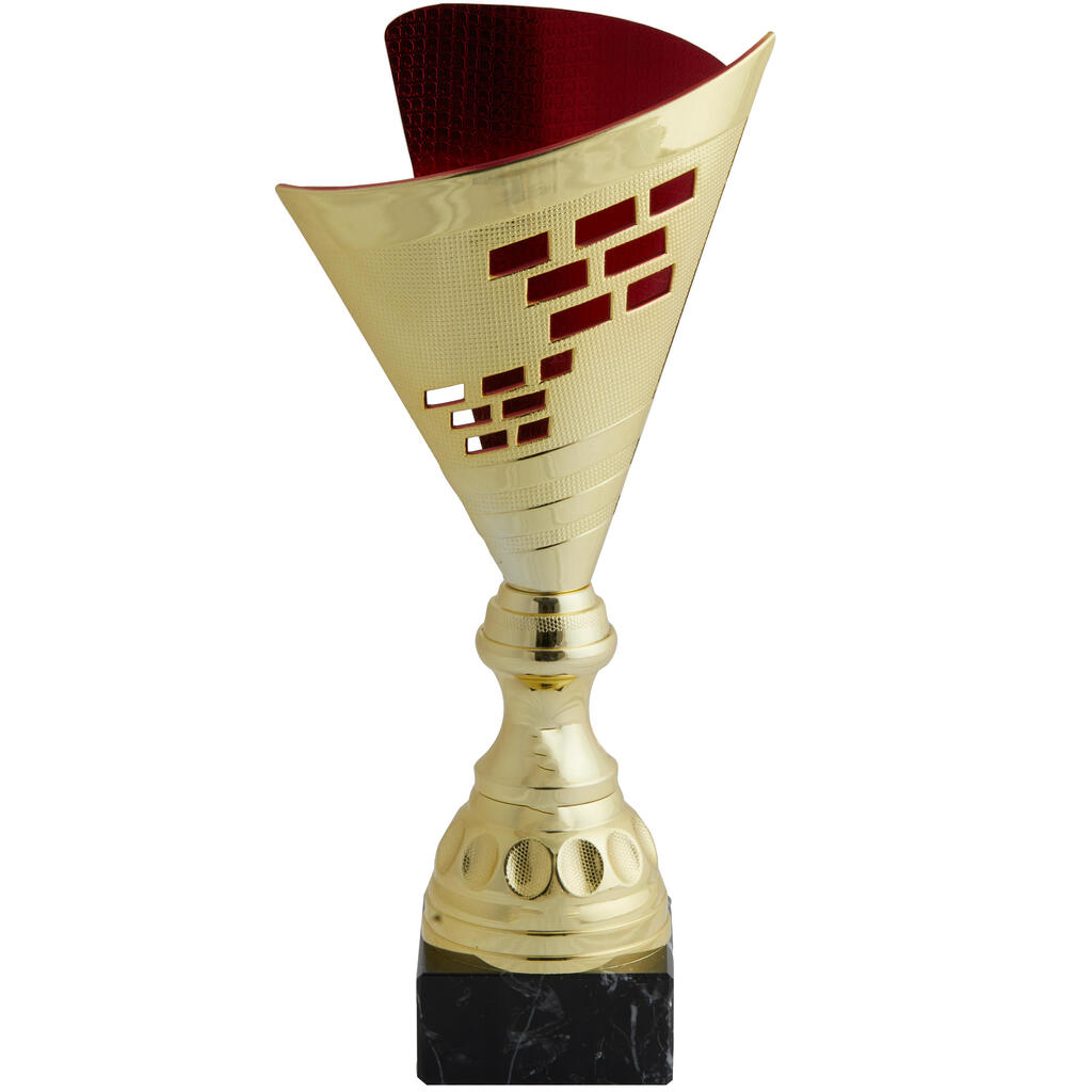 Pokal T537 35 cm gold/rot