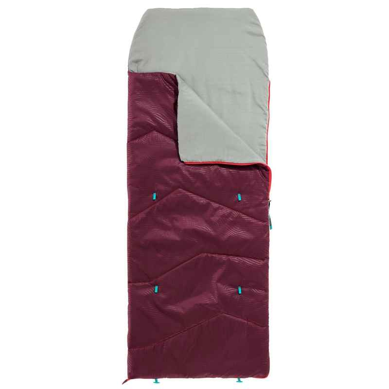 Schlafsack 10 °C Kinder Camping Bergwandern - MH100 violett
