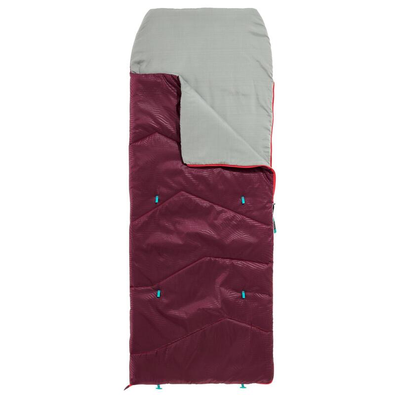 Schlafsack 10 °C Kinder Camping Wandern - MH100 violett