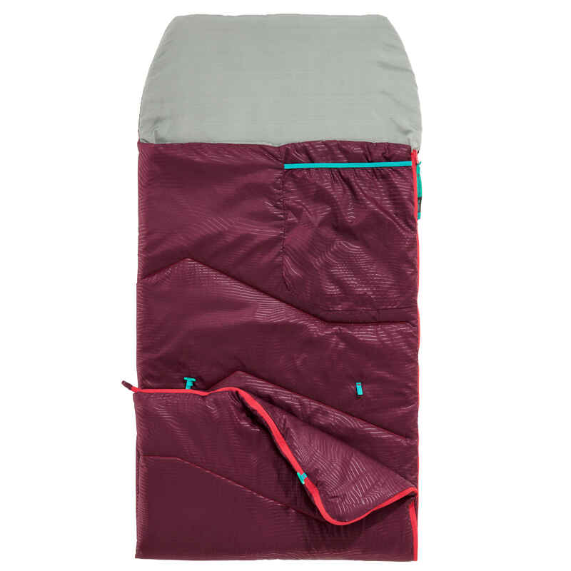 SLEEPING BAG PARA NIÑOS MH100 10 °C CIRUELA Decathlon
