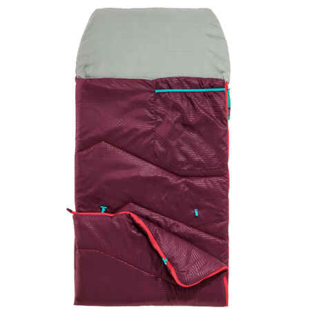 Schlafsack Camping MH100 10 °C Kinder violett