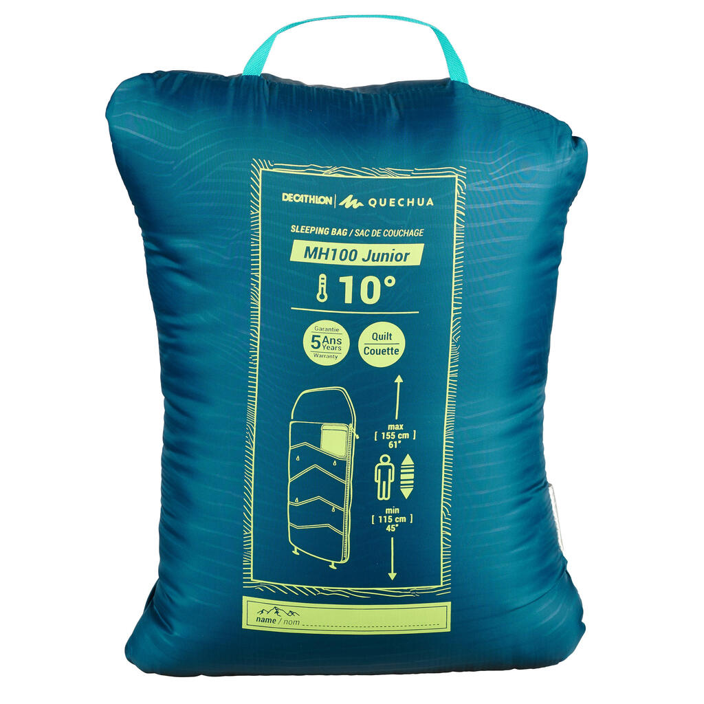 SAC DE COUCHAGE ENFANT MH100 10°C - BLEU