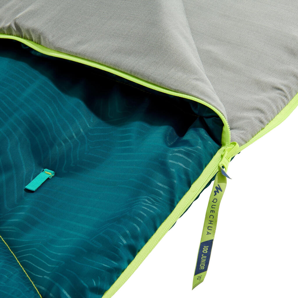 Sleeping bag para 10°C de camping para Niños Quechua MH100 vinotinto