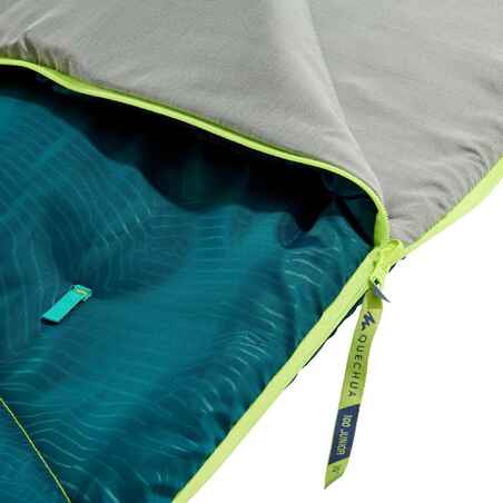 Schlafsack Camping MH100 10 °C Kinder blau