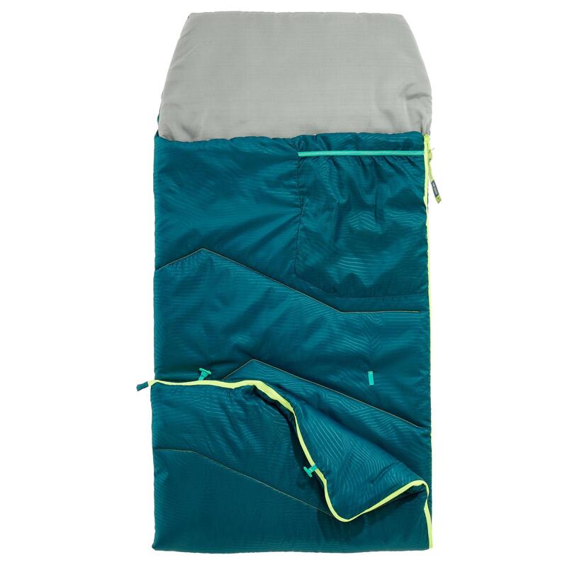 KIDS SLEEPING BAG MH100 10°C BLUE QUECHUA Decathlon