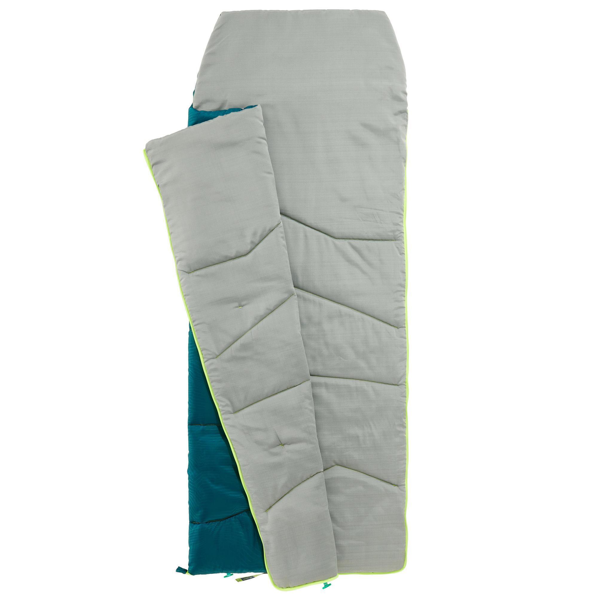 KIDS SLEEPING BAG MH100 10°C - BLUE 10/16