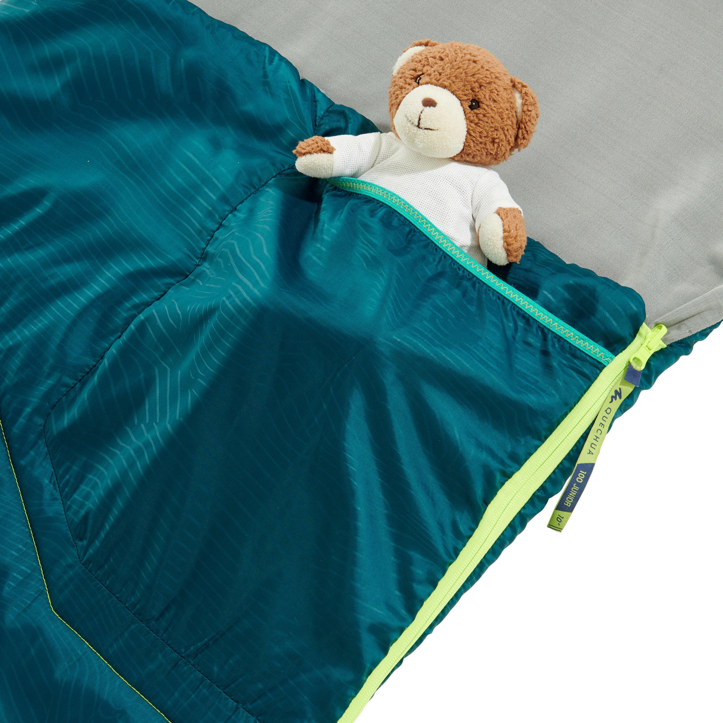 Kids’ Camping Sleeping Bag - MH 100 Blue - QUECHUA