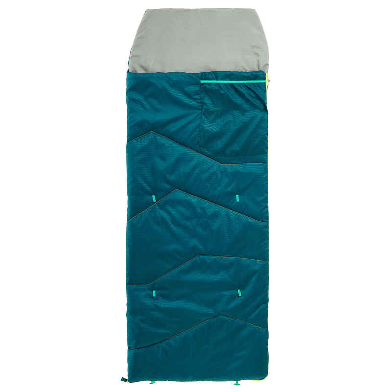 KIDS SLEEPING BAG MH100 10°C - BLUE