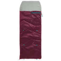 KIDS SLEEPING BAG MH100 10°C - PLUM