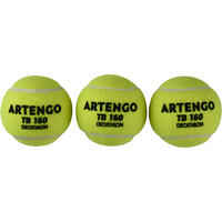 Pelota de tenis Artengo TB160 x3