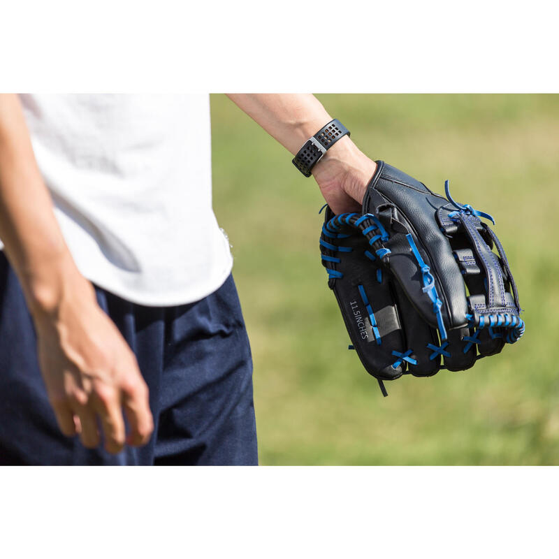 Baseball-Handschuh Erwachsene Rechtswerfer - BA150 blau 