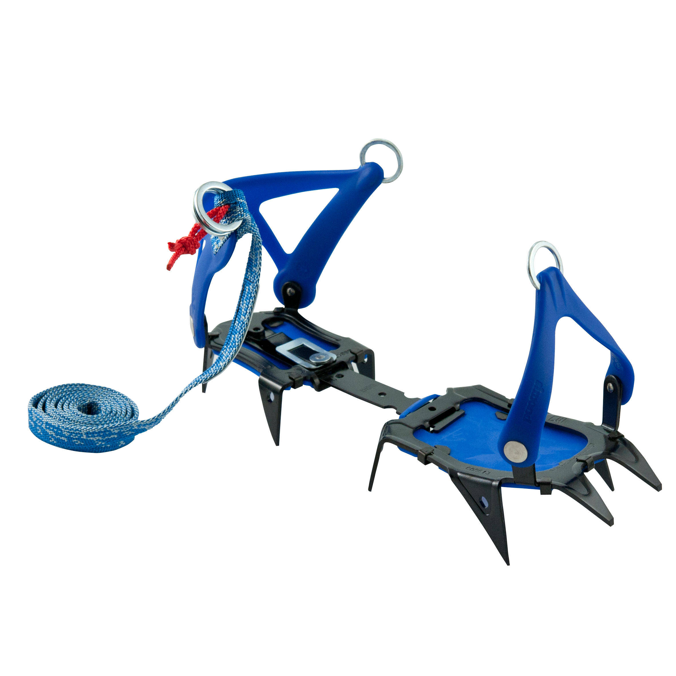 Mountaineering 10-point CRAMPONS - CAIMAN 2 STRAPS -  1