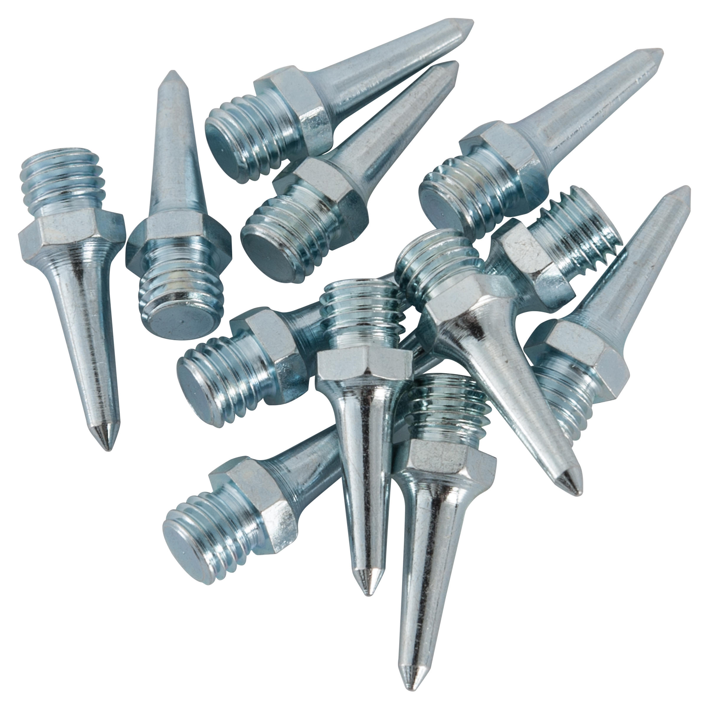 SET OF 12 15MM STEEL SPIKES FOR ATHLETIC SHOES