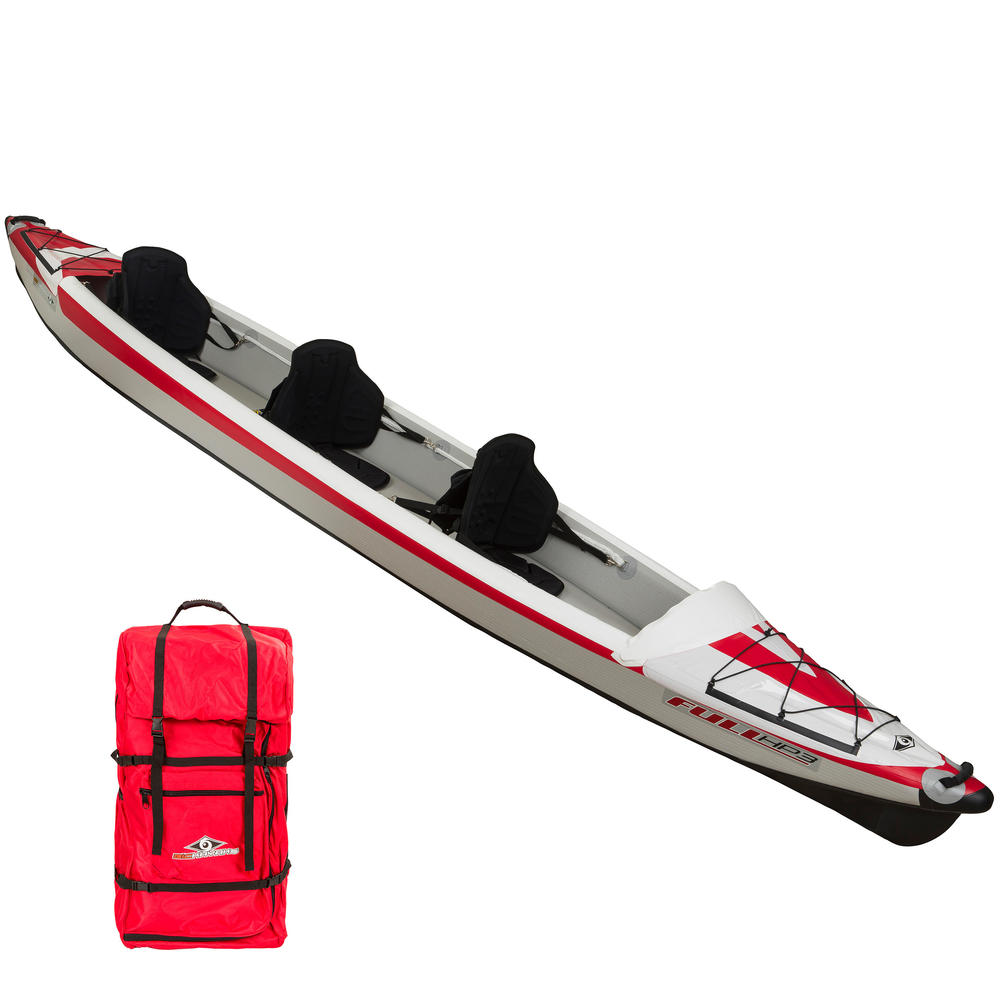 CANOA KAYAK HINCHABLE YAKKAIR FULL ALTA PRESIÓN 3 PLAZAS