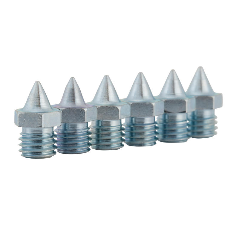 SET OF 12 STEEL SPIKES 6 MM FOR ATHLETICS SHOES