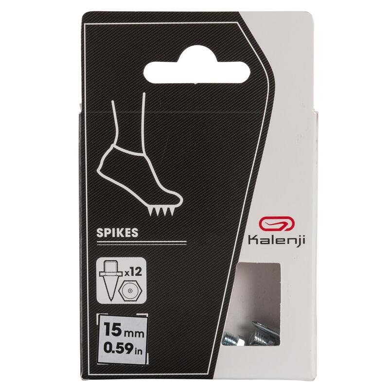 Juego De 12 Clavos Para Zapatillas De Athletismo Kalenji 6 CARAS 15 mm