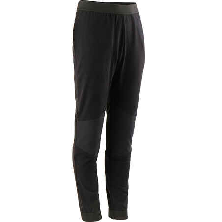 Pantalon coton respirant, résistant Slim léger 500 garçon GYM ENFANT noir