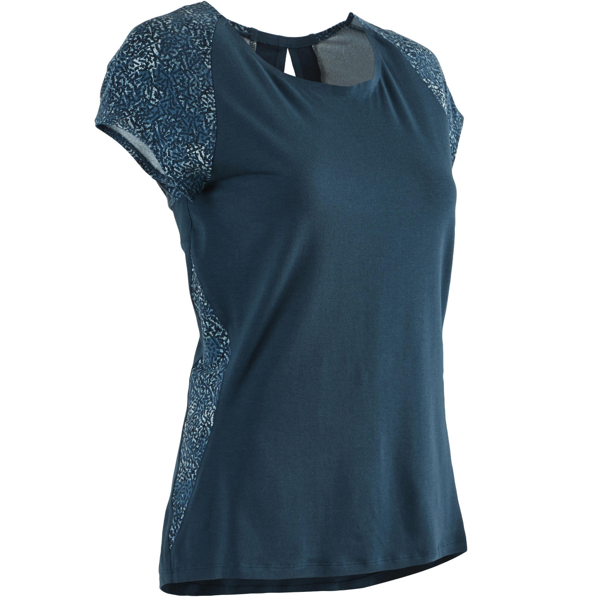 Domyos T Shirt 520 Pilates En Lichte Gym Dames Turquoise domyos kopen in de aanbieding