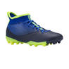 Agility 500 Mid MG Sole Kids' High-Top Football Boots - Indigo Blue & Black