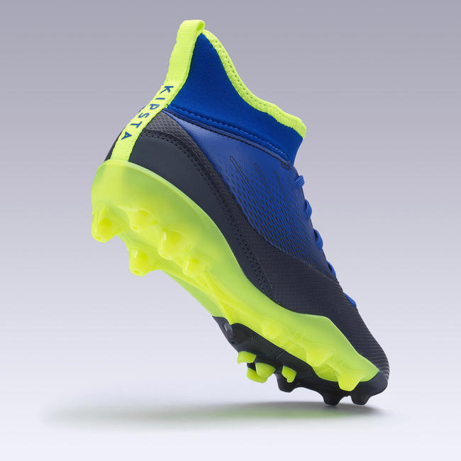 Agility 500 Mid MG Sole Kids' HighTop Football Boots Indigo Blue