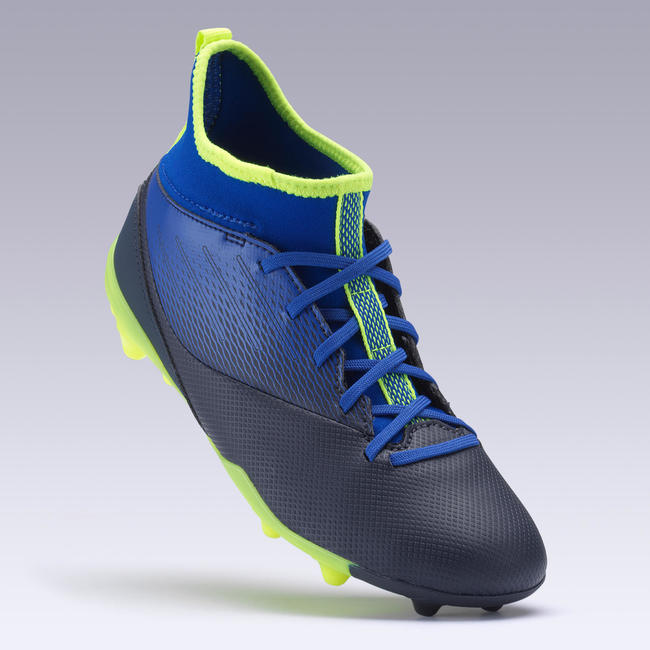 kids blue football boots