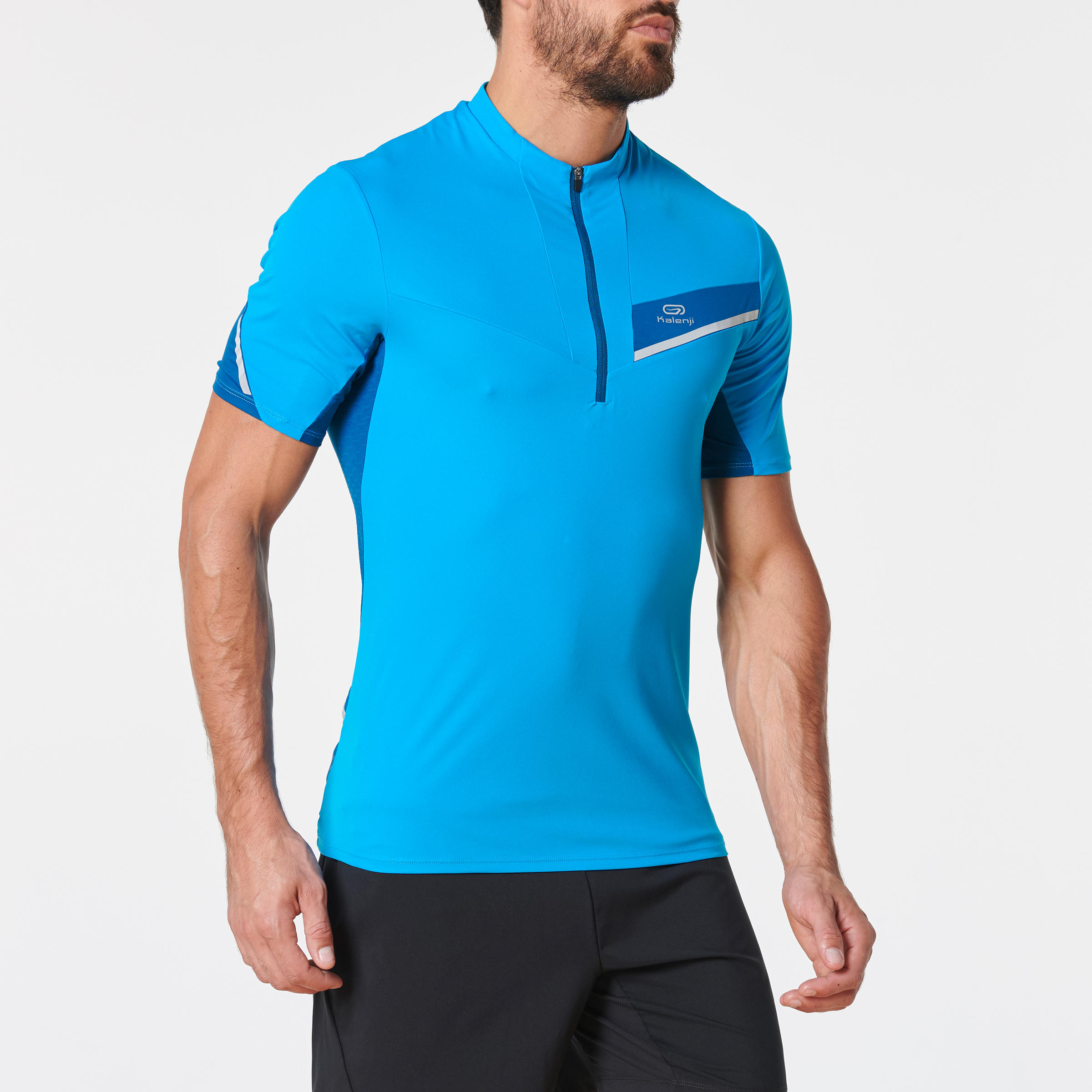 Men's Trail Running Short-Sleeved T-shirt - Blue/Turquoise 3/11