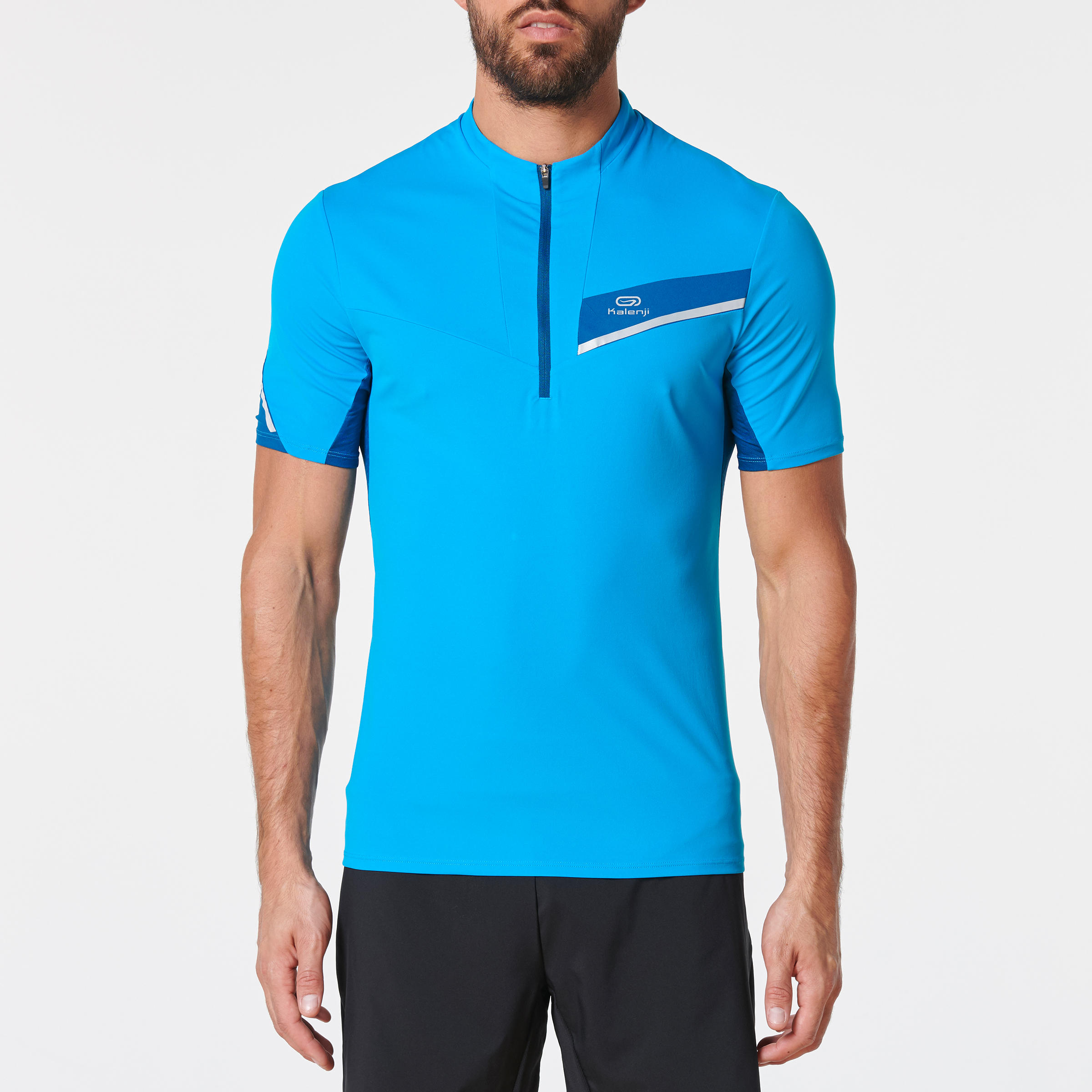 Men's Trail Running Short-Sleeved T-shirt - Blue/Turquoise 2/11