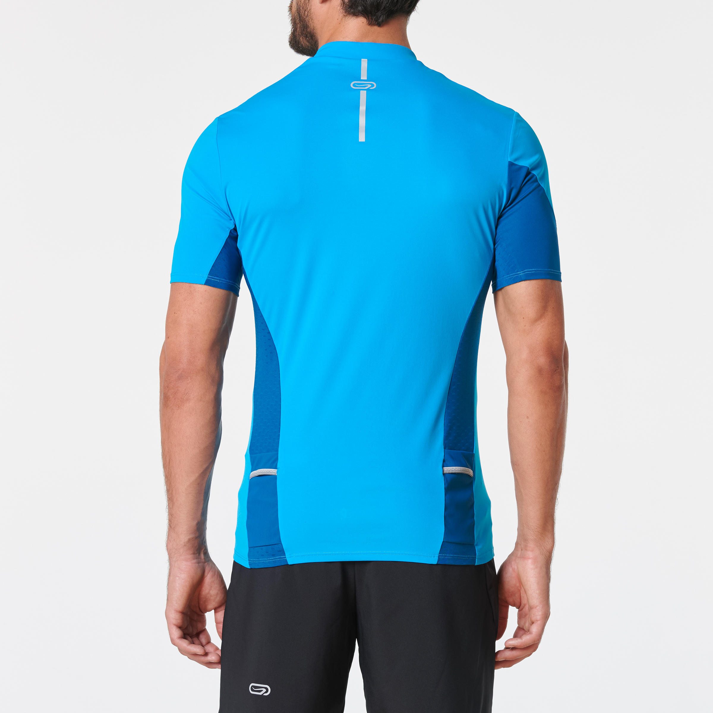 Men's Trail Running Short-Sleeved T-shirt - Blue/Turquoise 5/11