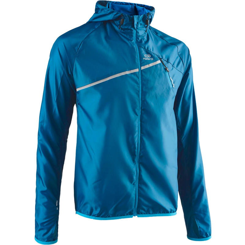 Veste coupe-vent course sur sentier bleue homme Veste coupe-vent course sur sentier bleue homme
