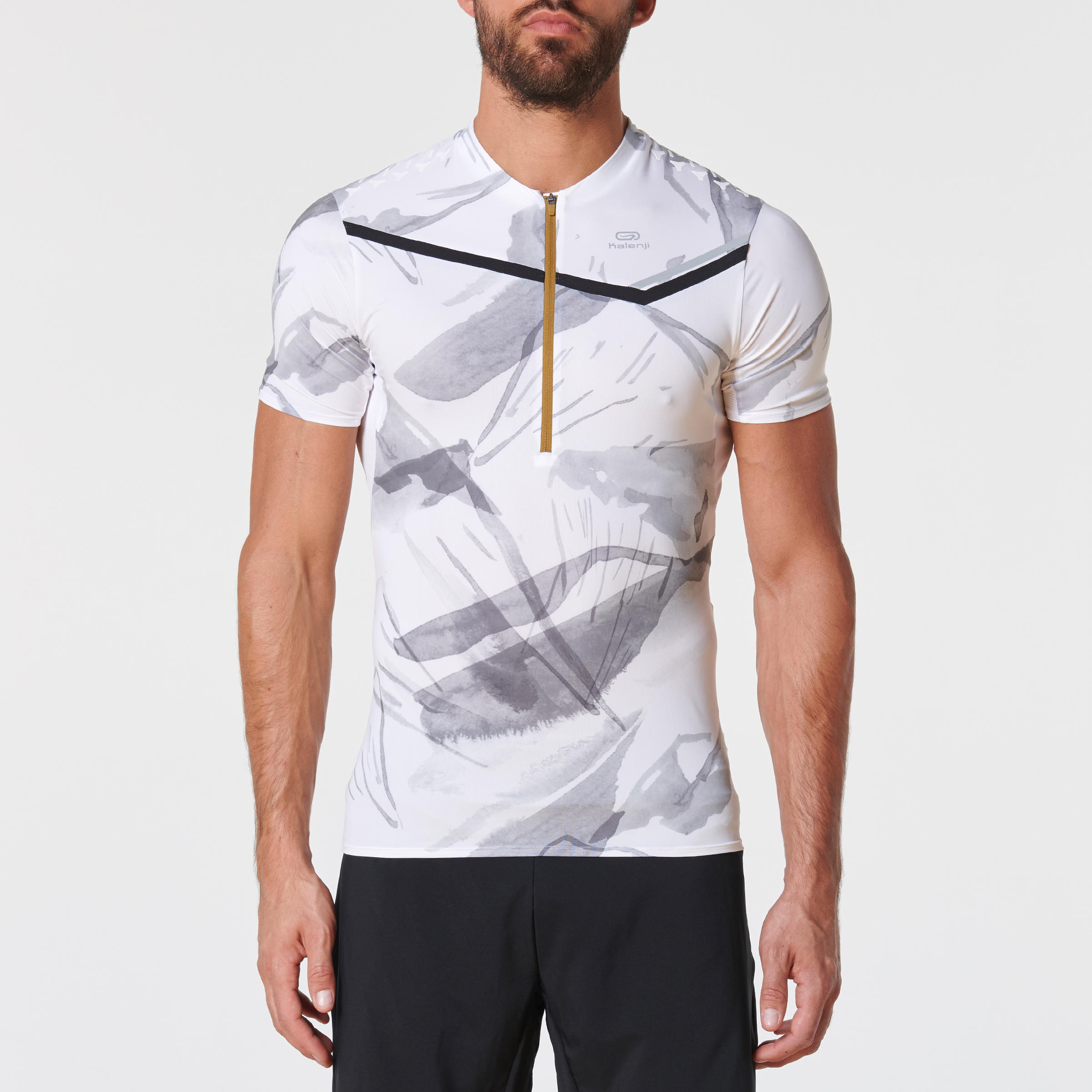 

Men' Trail Running Short-Sleeved T-Shirt - White/Graph
