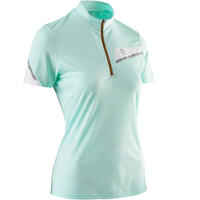 Women's Short-Sleeved Trail Running T-shirt - Pastel mint green