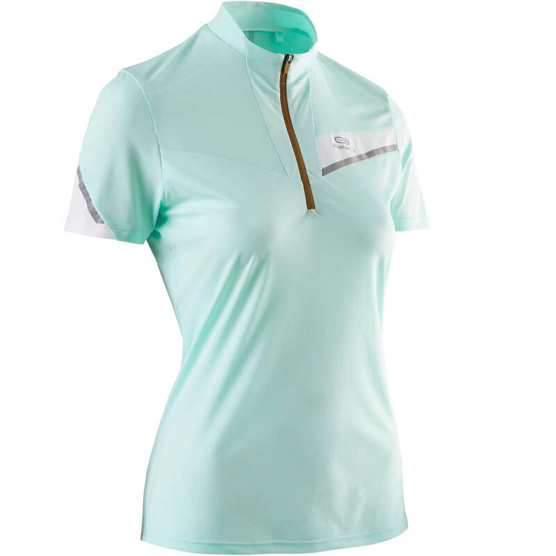 WOMAN TRAIL RUNNING CLOTHES Nordic Walking - W SS TRAIL TS - PASTEL GREEN EVADICT - Sports