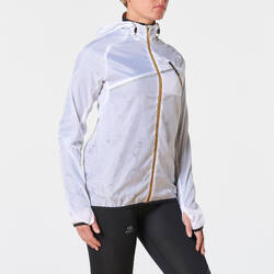 Women's Windproof Trail Running Jacket - White