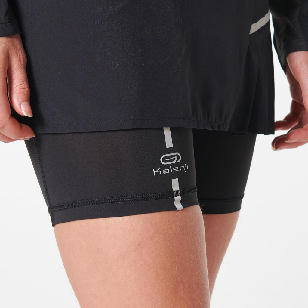 WOMEN'S TRAIL RUNNING SKORT - BLACK