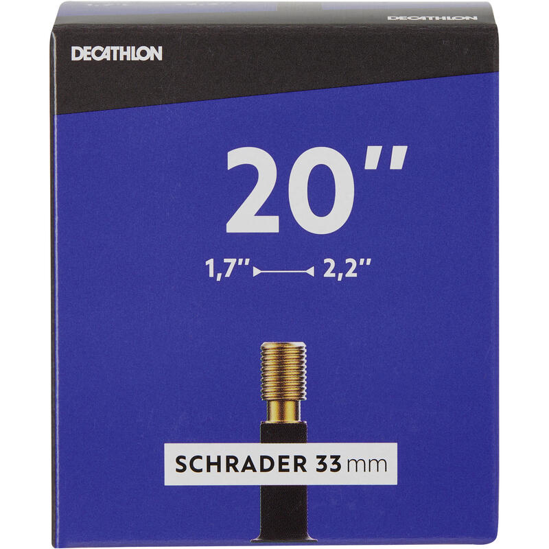 CHAMBRE A AIR 20 POUCES SECTION 1,7 A 2,2 VALVE SCHRADER