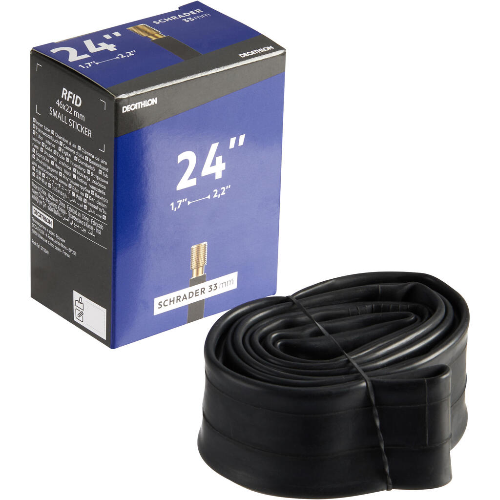 24x1.7-2.2 Bike Inner Tube - Schrader