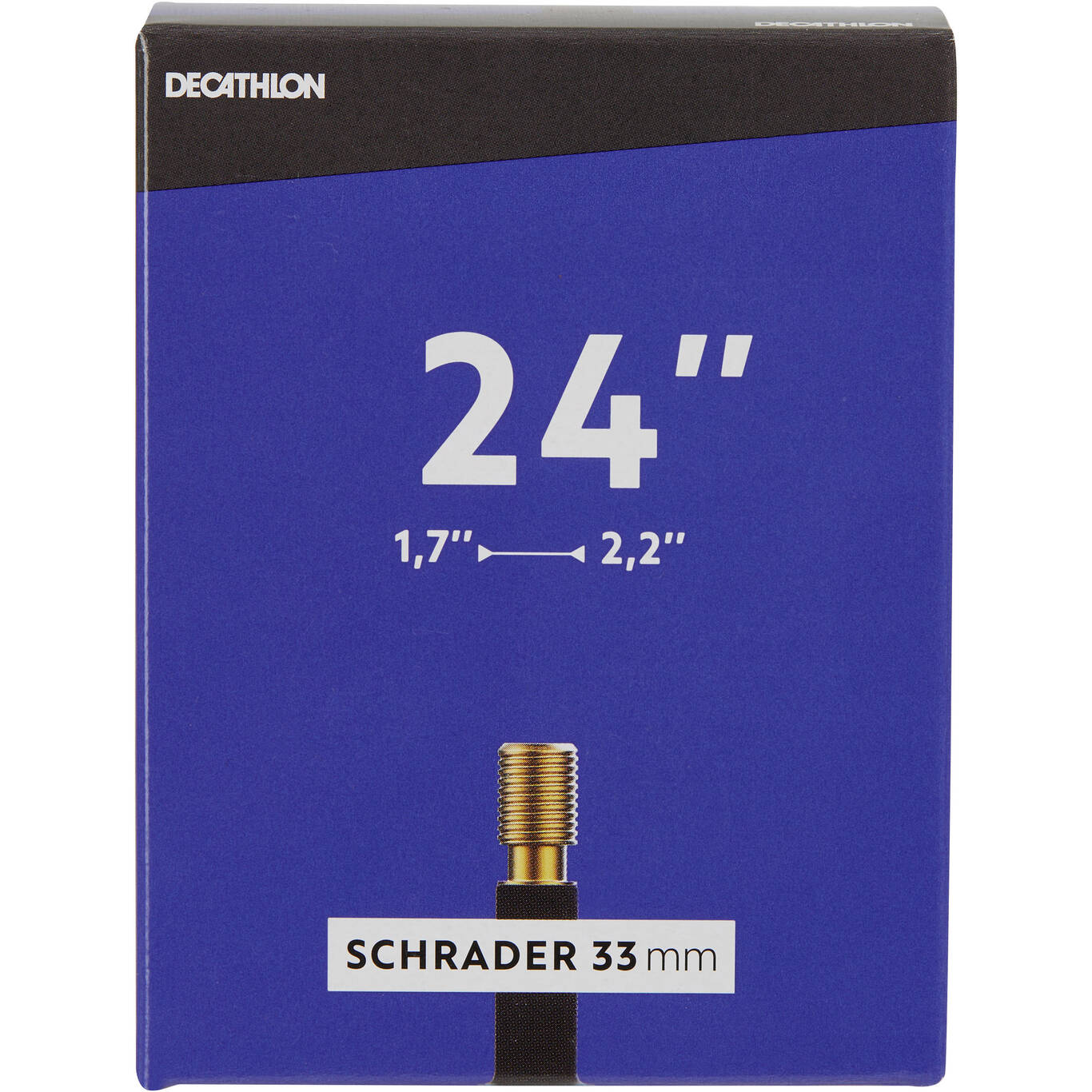 24" Schrader Inner Tube - 1.7 to 2.2 Cross-Section