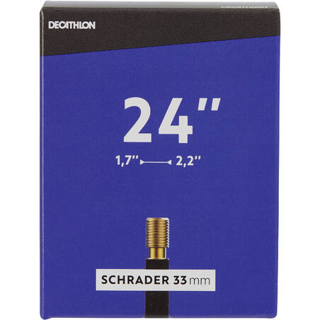 24" Schrader Inner Tube - 1.7 to 2.2 Cross-Section