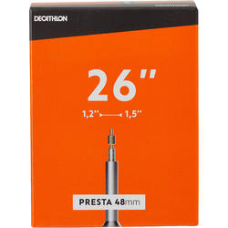 CHAMBRE A AIR 26x1,2/1,5 VALVE PRESTA 48MM