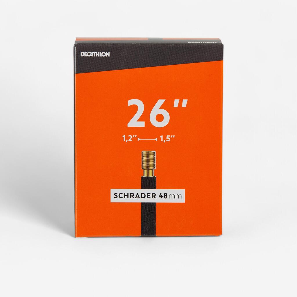 CÁMARA DE AIRE 26 x 2/1.5 VÁLVULA SCHRADER 48 MM