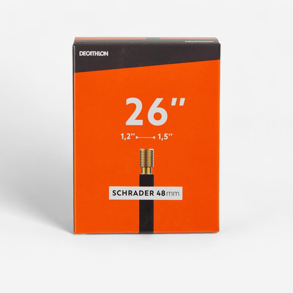 CHAMBRE A AIR 26X1,2/1,5 VALVE SCHRADER 48MM