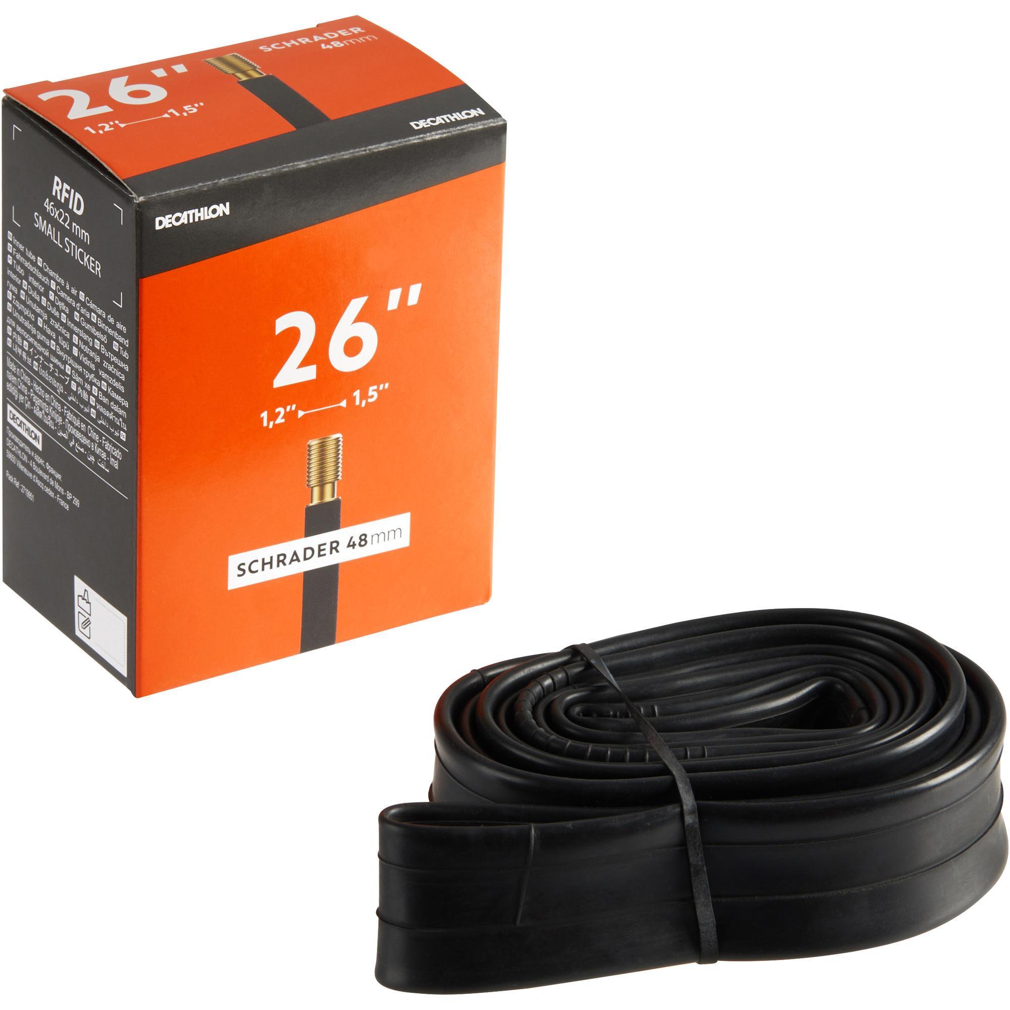 INNER TUBE 26X1,2/1,5 SCHRADER VALVE 48MM