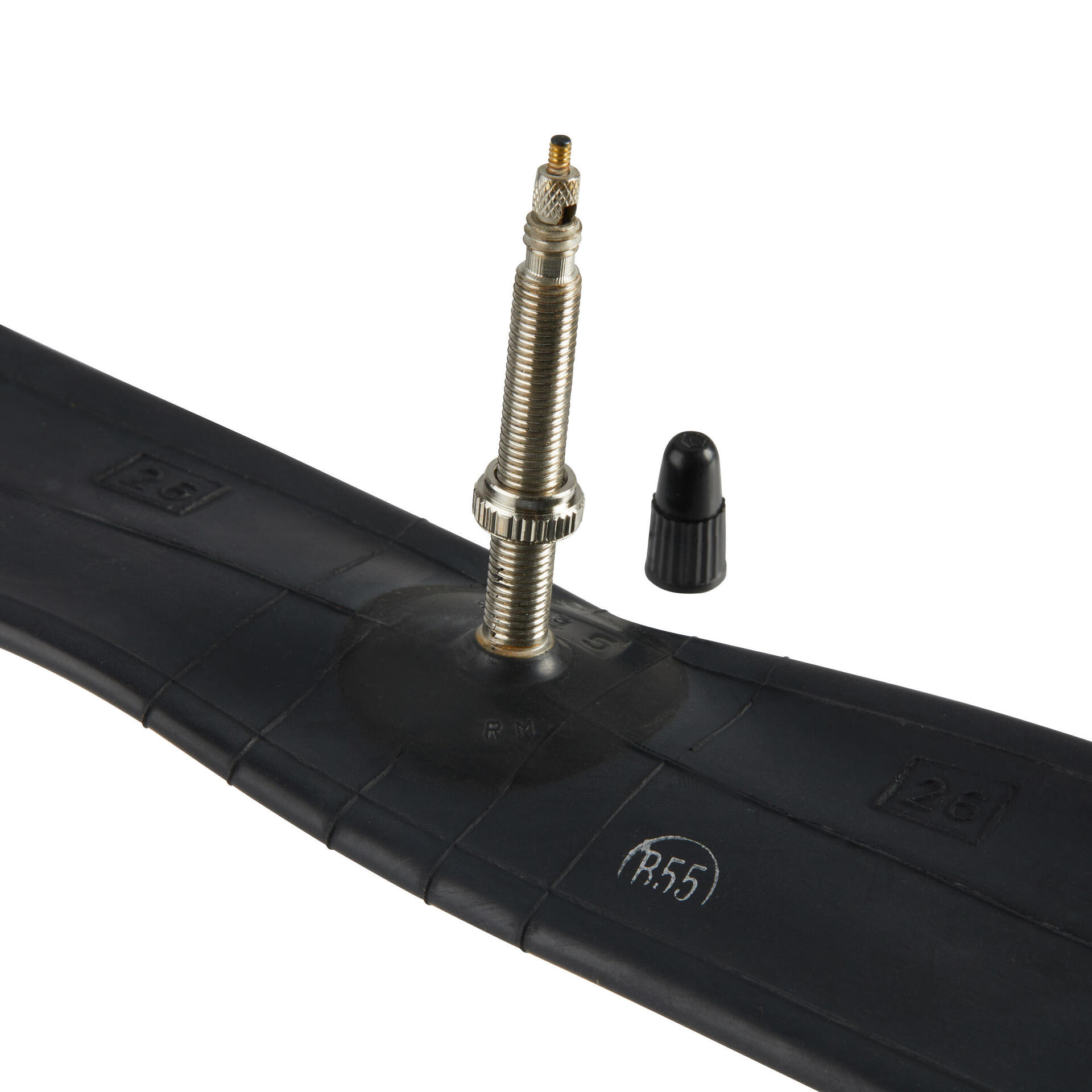 Mountain Bike Inner Tube Btwin 26 x Presta 48mm Black