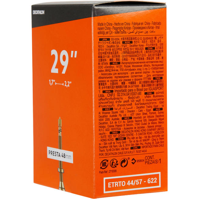 presta valve inner tube 29