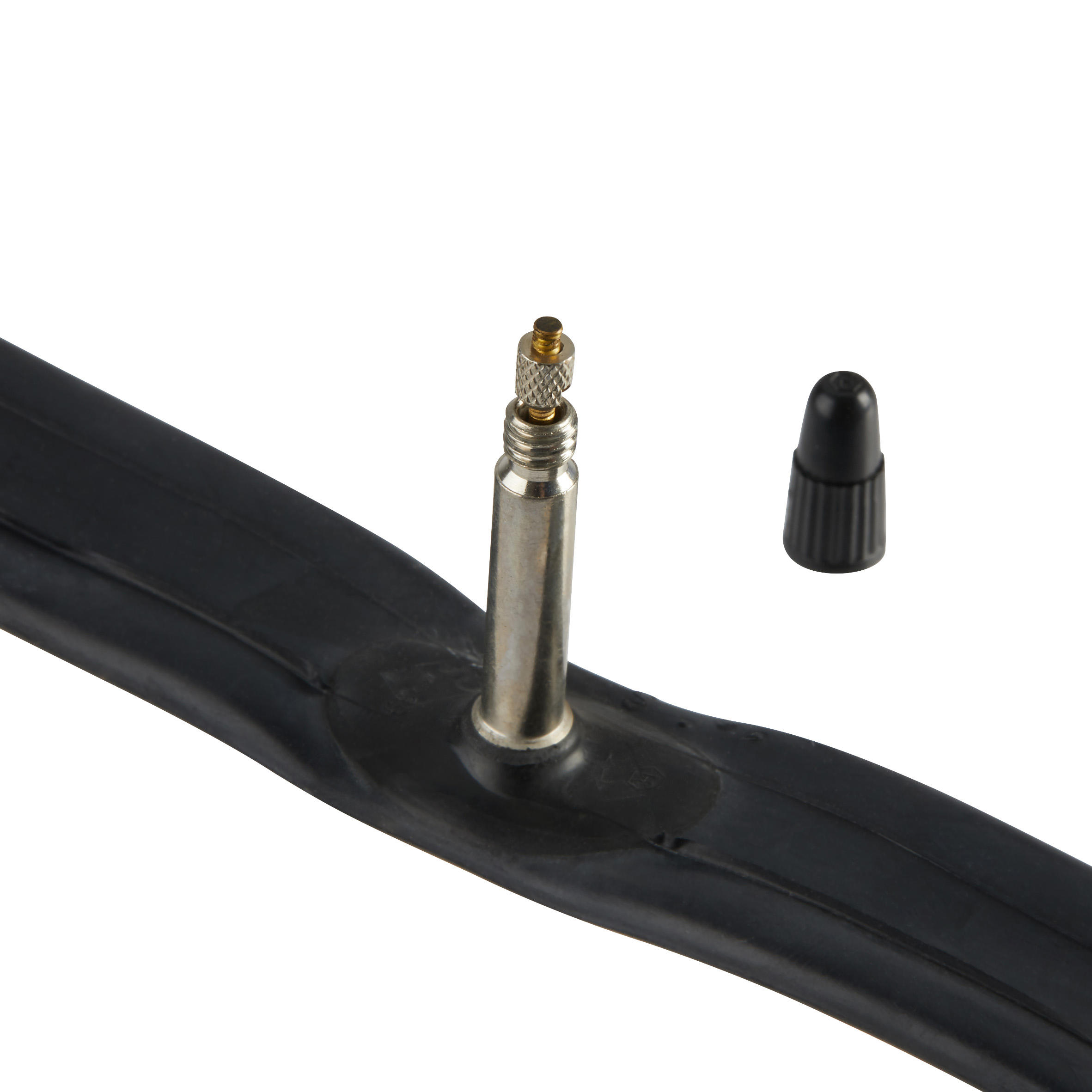 Road Bike Inner Tube Btwin 650 x18 25 Presta 48mm Black