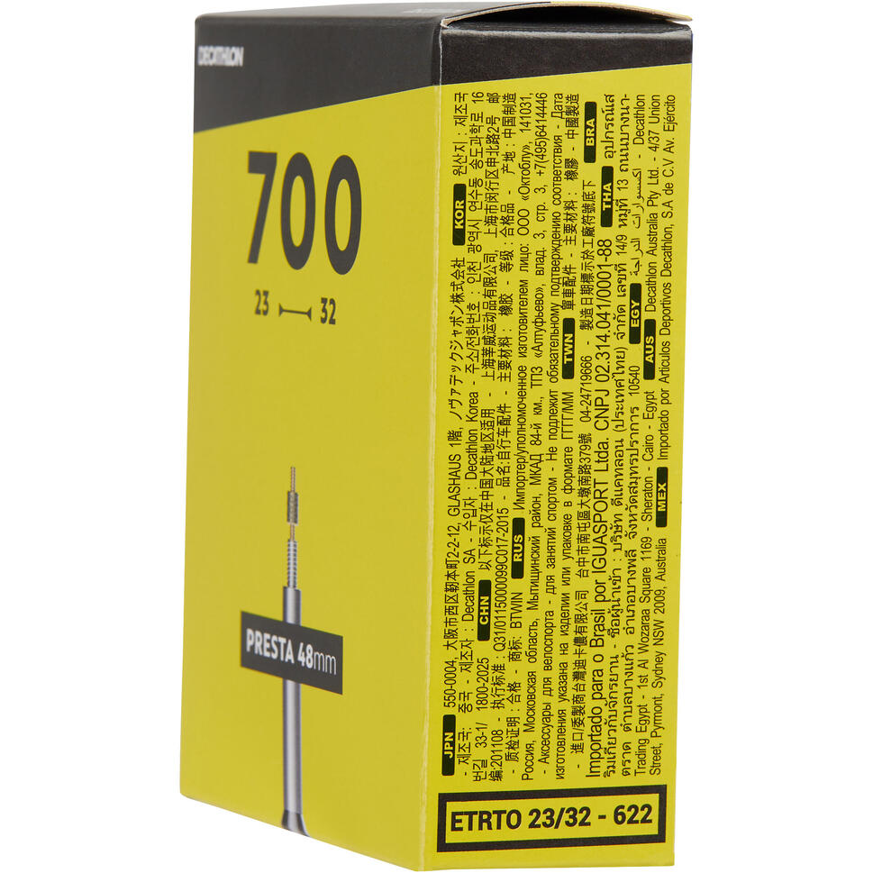 700x2332 Bike Inner Tube Presta Decathlon