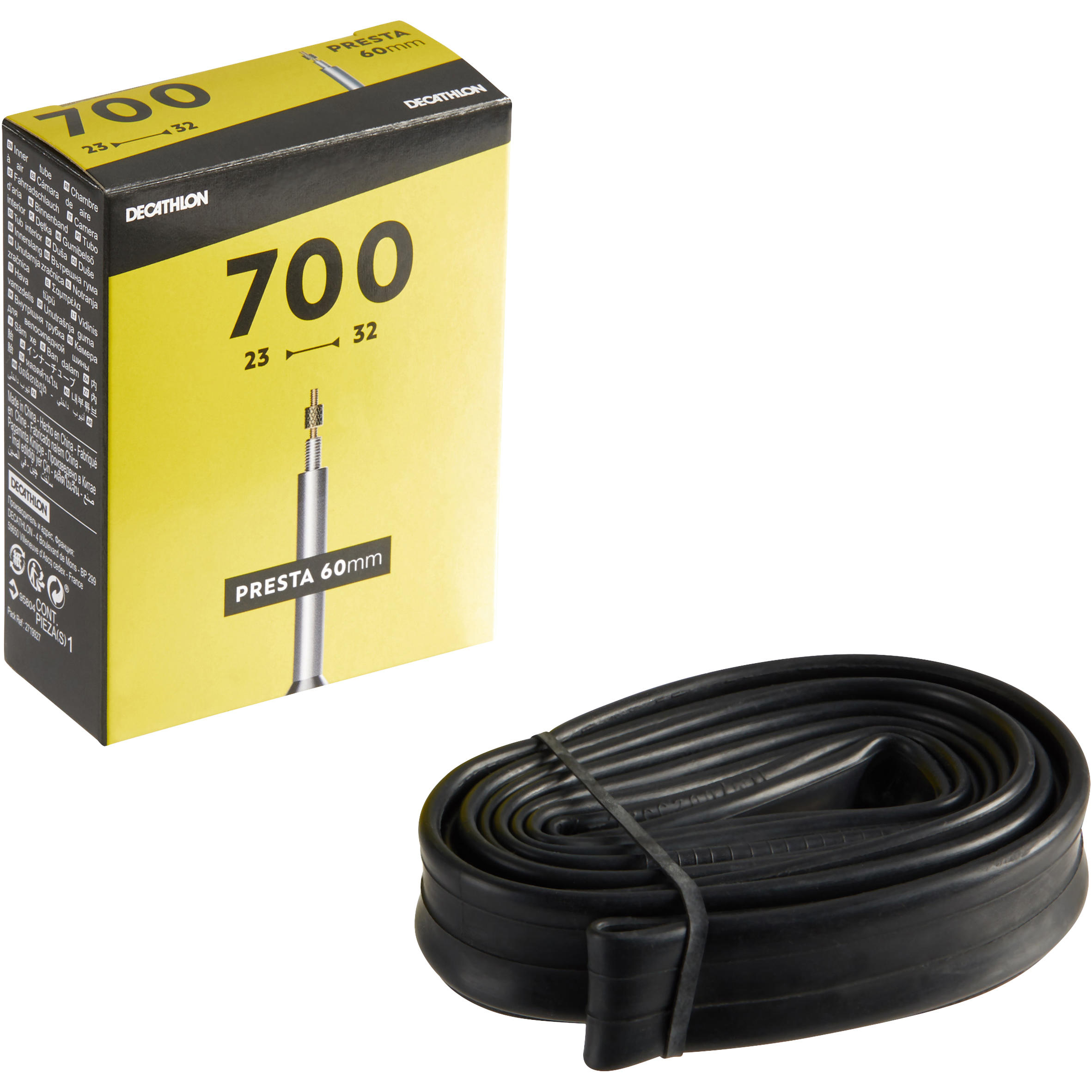 КАМЕРА 700x23/32 НИППЕЛЬ PRESTA 60 ММ - Decathlon